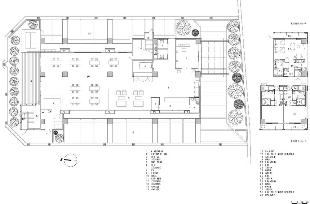 HINOSHIORI: Structural drawing