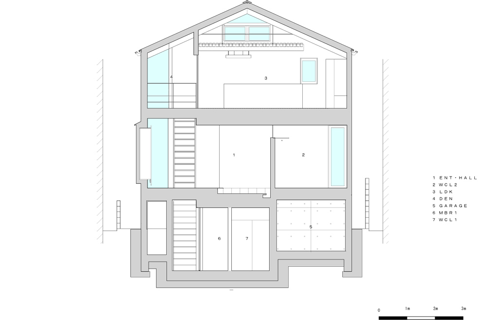 HOUSE WITH OAK TREE: Structural drawing