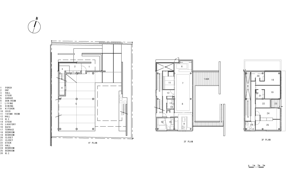 HOUSE IN TAKATSUKA: Structural drawing