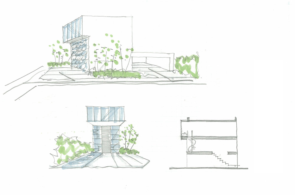 HOUSE OF A GLASS PATIO: Image drawing