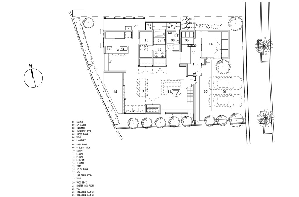 ESPACE HOUSE: Structural drawing