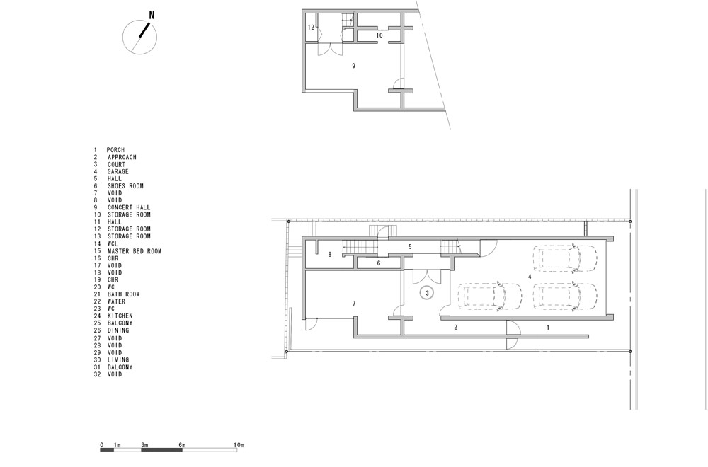 HOUSE IN MUKOYAMA: Structural drawing