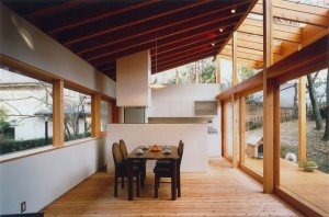 HOUSE IN IZU: Living room & Dining kitchen