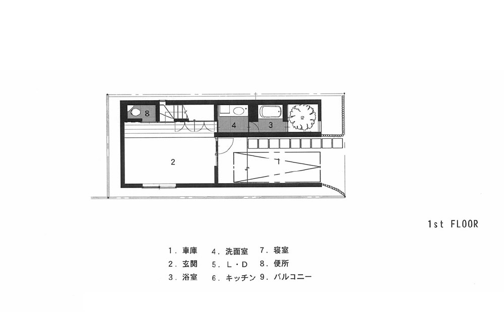 HOUSE IN MINAMI-MUKONOSOU: Structural drawing