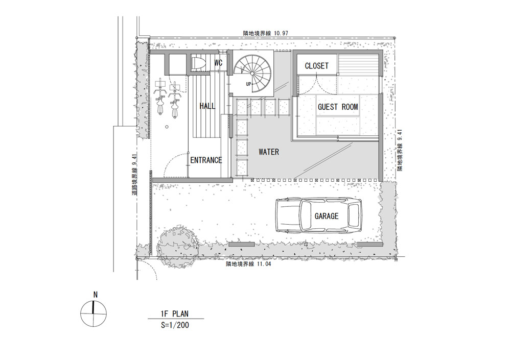 HOUSE IN MIYANISHICHO: Structural drawing