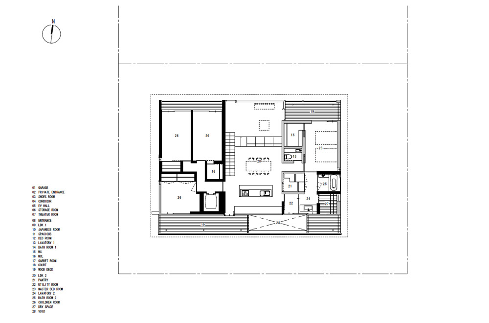 KANCHIKUSOU: Structural drawing