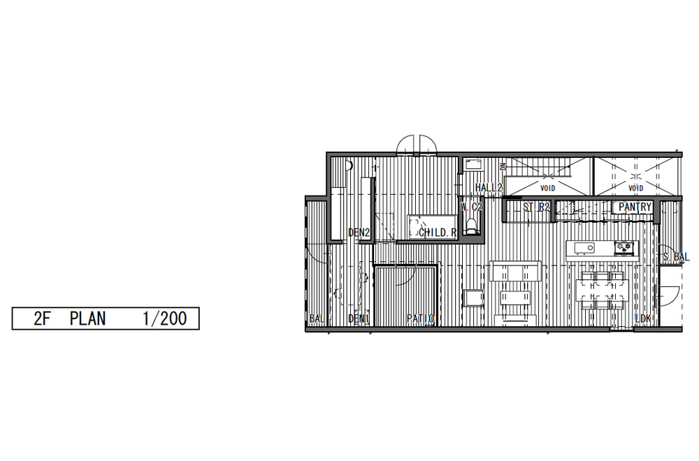 HOUSE WITH ROOF GARDEN: Structural drawing