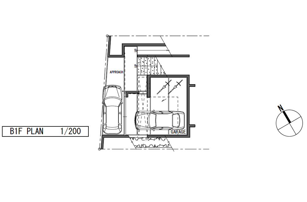 HOUSE WITH ROOF GARDEN: Structural drawing