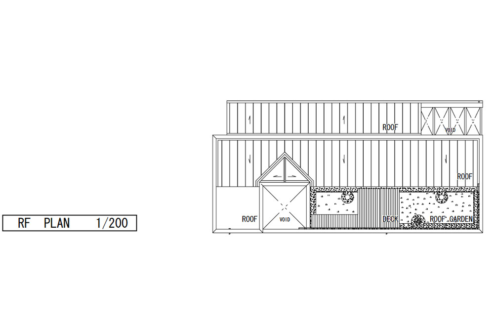 HOUSE WITH ROOF GARDEN: Structural drawing